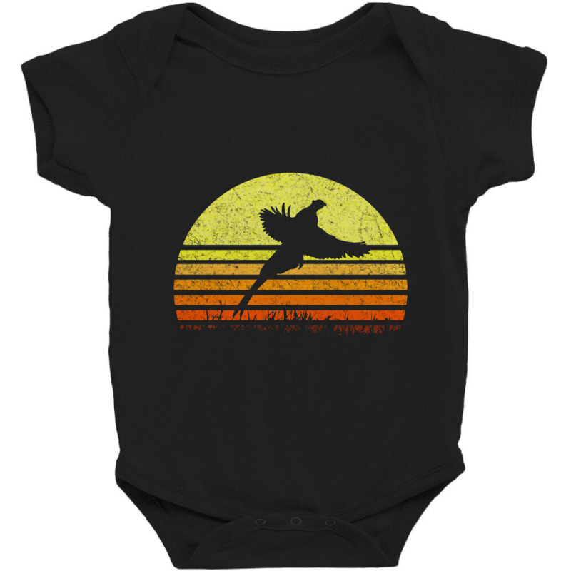 Pheasant Hunting South Dakota Upland Bird Game Hunter Retro Baby Bodysuit | Artistshot