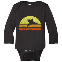 Pheasant Hunting South Dakota Upland Bird Game Hunter Retro Long Sleeve Baby Bodysuit | Artistshot