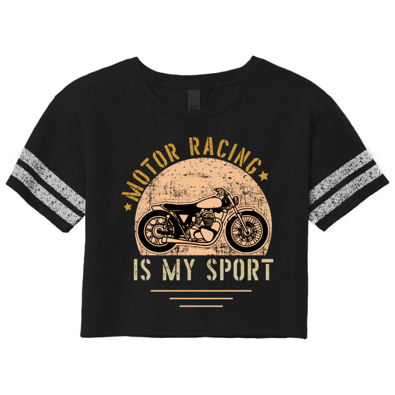 Motor Racing Is My Sport Scorecard Crop Tee by YATRONOTLEY | Artistshot