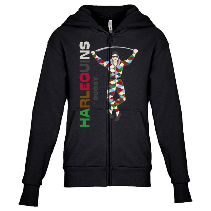 Harlequins Rugby Youth Zipper Hoodie by JohnDavidMay | Artistshot