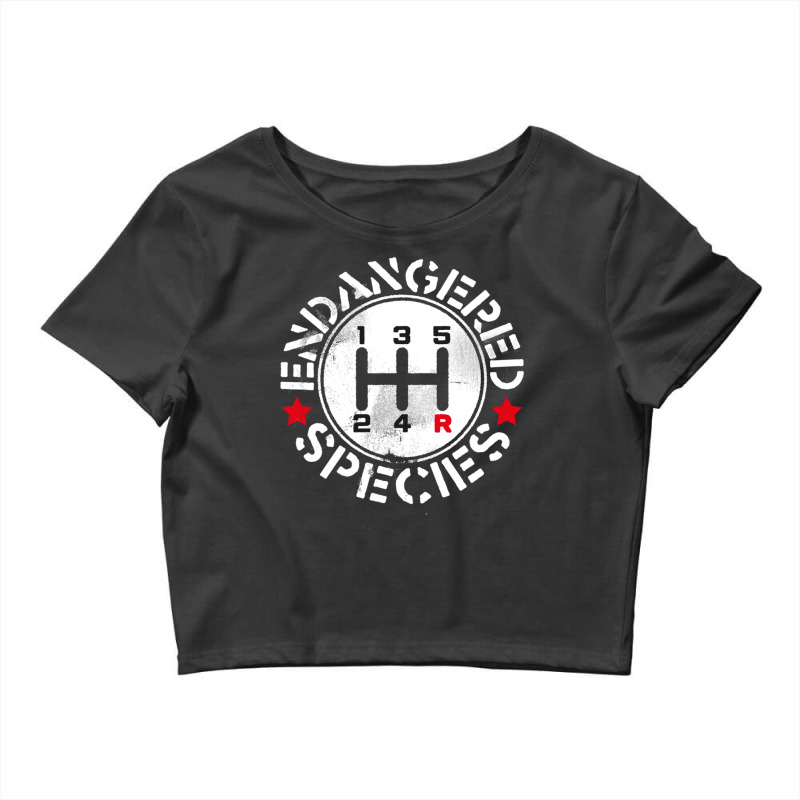 Manual Transmission Endangered Species Crop Top by SamaraMcCullou | Artistshot