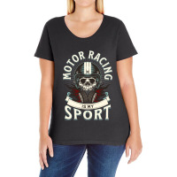 Motor Racing Is My Sport For Men Women Racing Lovers Funny Motorcycle Ladies Curvy T-shirt | Artistshot