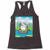 Cuddly Polar Bear On A Small Island On A Lake Premium T Shirt Racerback Tank | Artistshot