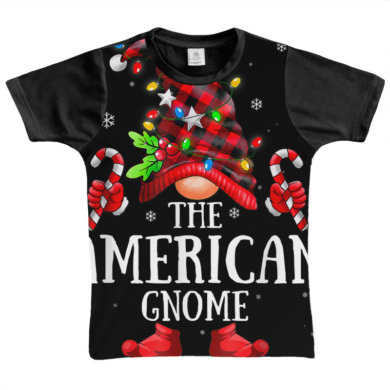 American Gnome Lights Red Plaid Matching Family Christmas T Shirt Graphic Youth T-shirt by lejo83khanna | Artistshot