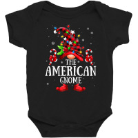 American Gnome Lights Red Plaid Matching Family Christmas T Shirt Baby Bodysuit | Artistshot