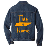 Tennessee State Graphic Gift Orange Tennessee This Is Home Sweatshirt Men Denim Jacket | Artistshot