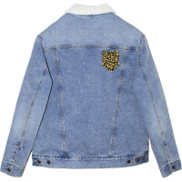 Cheetah Print Pocket Unisex Sherpa-lined Denim Jacket | Artistshot