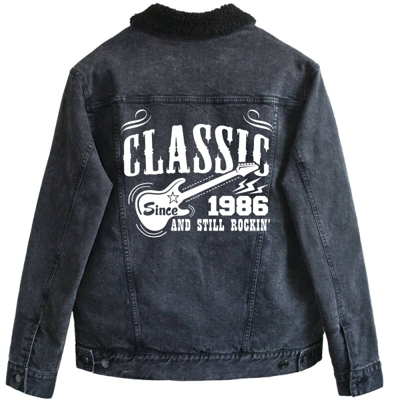 Classic Since 1986 Unisex Sherpa-lined Denim Jacket | Artistshot