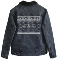 Merry Christmas Unisex Sherpa-lined Denim Jacket | Artistshot