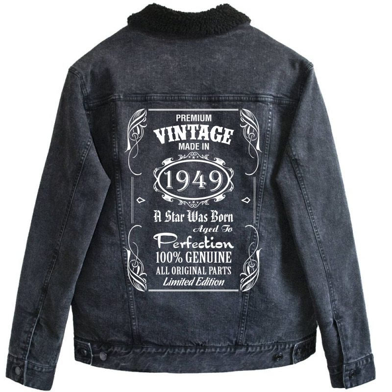 Premium Vintage Made In 1949 Unisex Sherpa-lined Denim Jacket | Artistshot