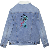 Music Till I Die Unisex Sherpa-lined Denim Jacket | Artistshot