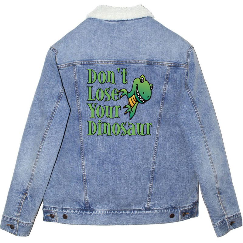 Don't Lose Your Dinosaur Unisex Sherpa-lined Denim Jacket | Artistshot