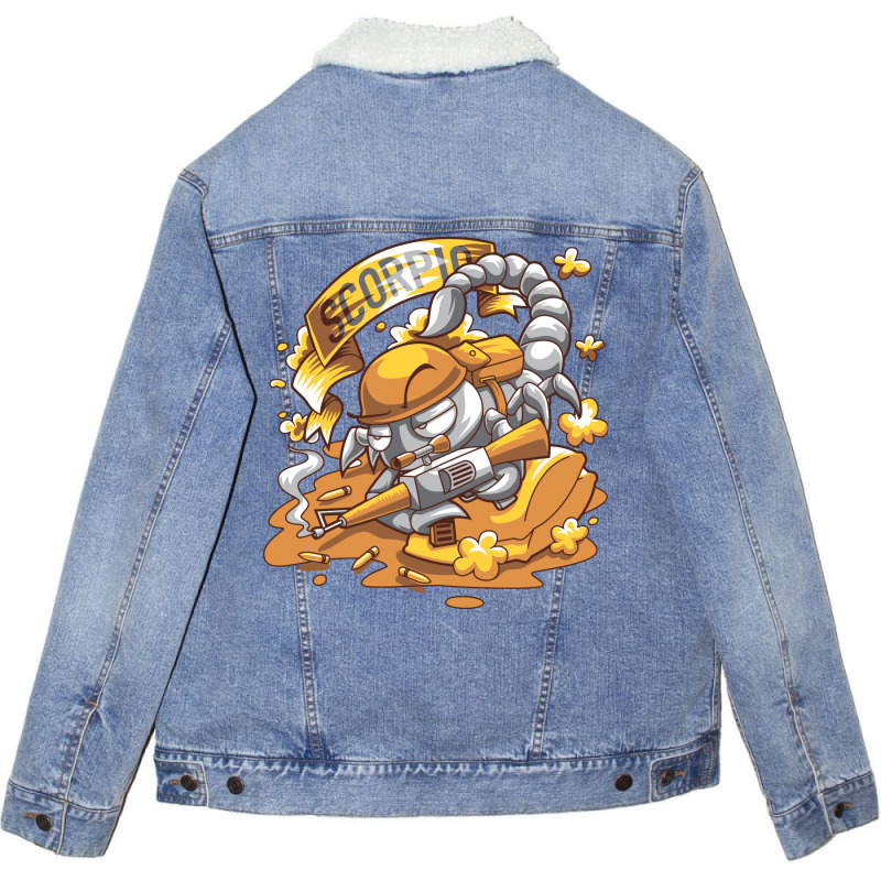 Scorpio Unisex Sherpa-lined Denim Jacket | Artistshot