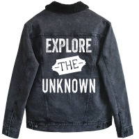 Explore The Unknown Unisex Sherpa-lined Denim Jacket | Artistshot