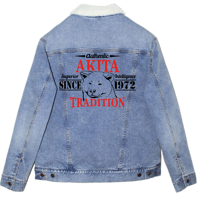 Authentic Akita Tradition Unisex Sherpa-lined Denim Jacket | Artistshot