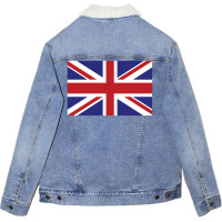 Flag Of The United Kingdom Unisex Sherpa-lined Denim Jacket | Artistshot