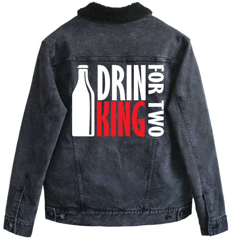 Drin King For Two Unisex Sherpa-Lined Denim Jacket by SabriAcar | Artistshot