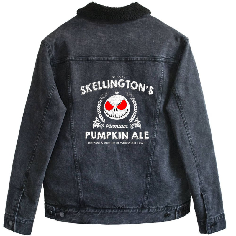 1skellington's Pumpkin Ale Unisex Sherpa-lined Denim Jacket | Artistshot