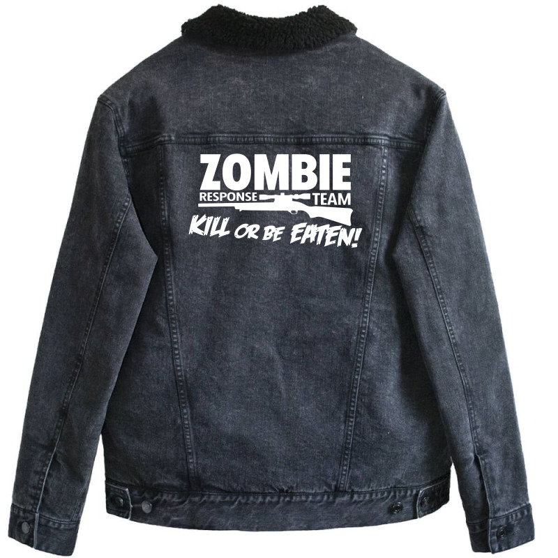 Zombie Response Team Unisex Sherpa-lined Denim Jacket | Artistshot
