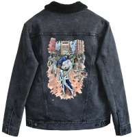 Zombie Kiss White Unisex Sherpa-lined Denim Jacket | Artistshot