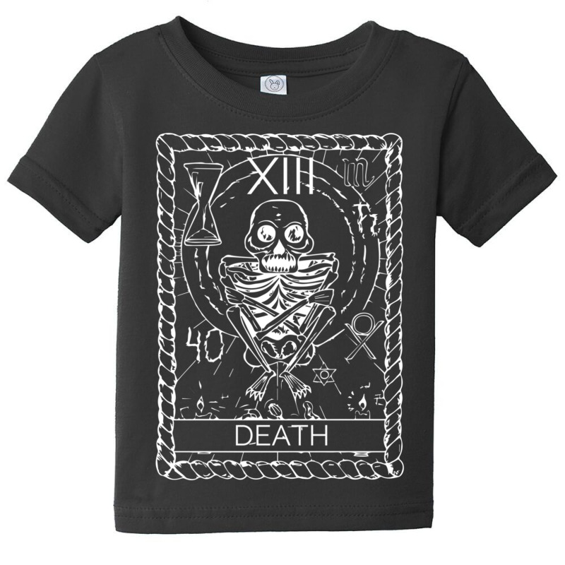 Vintage Occult Death Tarot Card Satanic Witchcraft Baby Tee by behindcedar22 | Artistshot