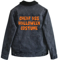 Cheap Ass Halloween Costume Unisex Sherpa-lined Denim Jacket | Artistshot