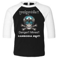 Danger!! Mines!! Cambodian Khmer Bouge Landmine Awareness Premium T Sh Toddler 3/4 Sleeve Tee | Artistshot