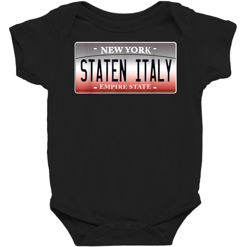 Funny Staten Italy Island Ny New York Italian Flag American T Shirt Baby Bodysuit by been | Artistshot