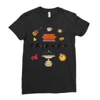 Friends Chibi Doodles Ladies Fitted T-shirt | Artistshot