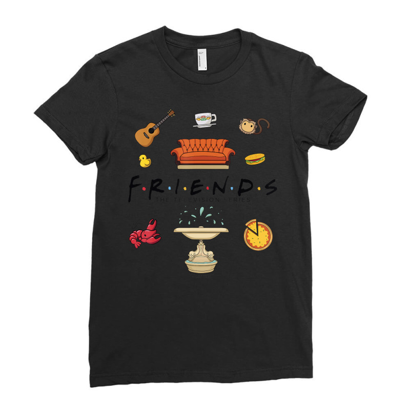 Friends Chibi Doodles Ladies Fitted T-Shirt by mckeebeckett3l9yxd | Artistshot