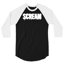scream 3d 3/4 Sleeve Shirt | Artistshot