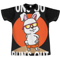 Sun's Out Bun's Out Funny Cool Bunny Graphic T-shirt | Artistshot