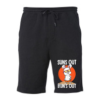 Sun's Out Bun's Out Funny Cool Bunny Fleece Short | Artistshot