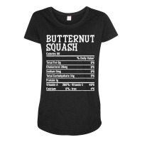 Thanksgiving Christmas Food Facts Butternut Squash Nutrition T Shirt Maternity Scoop Neck T-shirt | Artistshot