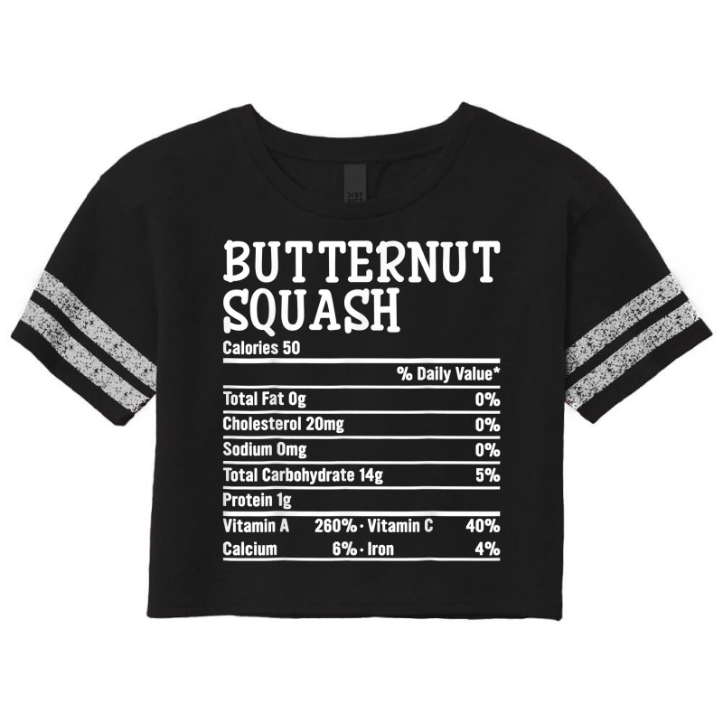 Thanksgiving Christmas Food Facts Butternut Squash Nutrition T Shirt Scorecard Crop Tee by dorman | Artistshot