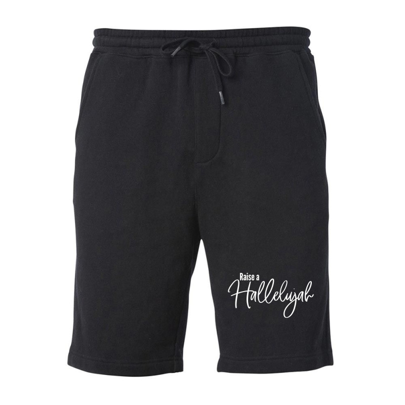 Raise A Hallelujah Religious Praise God Christian Worship Fleece Short | Artistshot