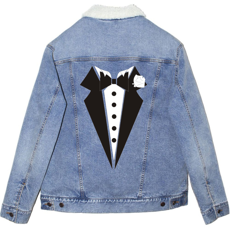 Tuxedo Long Sleeve Unisex Sherpa-lined Denim Jacket | Artistshot