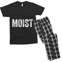 Moist Random Awkward Funny Word Moisture Humor Gift Men's T-shirt Pajama Set | Artistshot