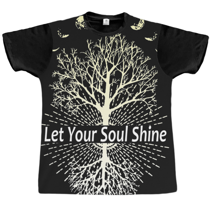 Phases Of The Moon Let Your Soul Shine Tree Graphic T-shirt by brumfieldportillo7vlpq8 | Artistshot