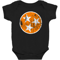 Tennessee Tristar Orange Grunge Baby Bodysuit | Artistshot