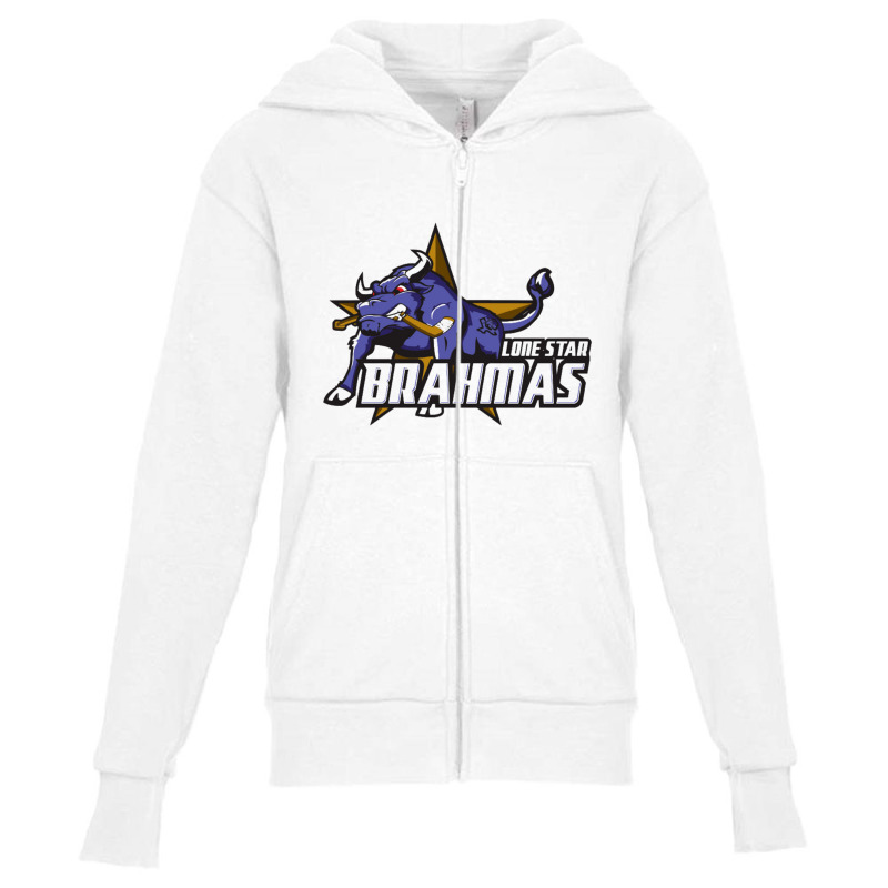 Lone Star Brahmas Youth Zipper Hoodie by PaijoNgiseng | Artistshot