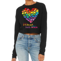 It Takes A Big Heart To Shape Little Minds Teacher Gift T Shirt Cropped Sweater | Artistshot