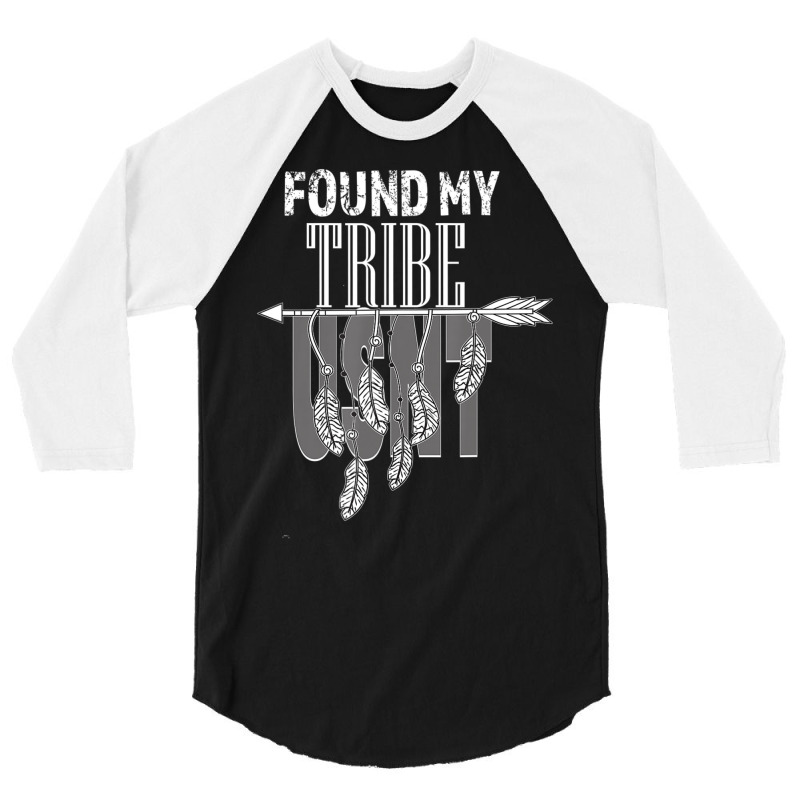 Indigenous Feather Native America Found My Tribe Usnt 3/4 Sleeve Shirt by oatesorlandoi9eepf | Artistshot