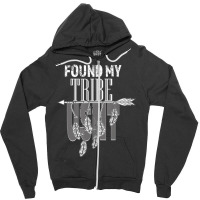 Indigenous Feather Native America Found My Tribe Usnt Zipper Hoodie | Artistshot