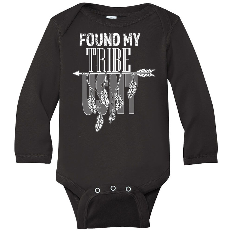 Indigenous Feather Native America Found My Tribe Usnt Long Sleeve Baby Bodysuit by oatesorlandoi9eepf | Artistshot