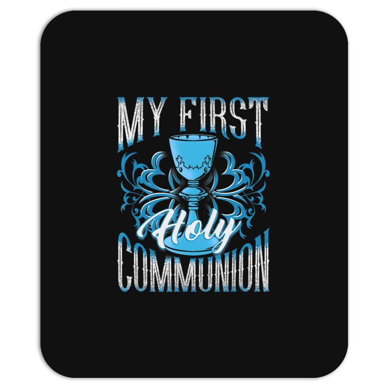 My First Holy Communion Gift Kids Chalice Girls Blue Boys Mousepad | Artistshot