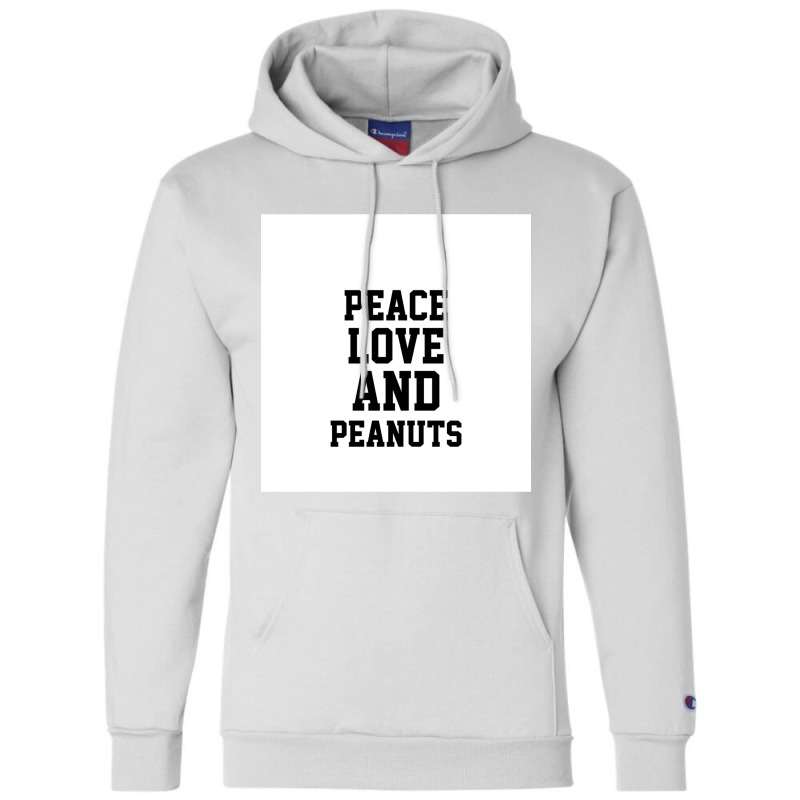 Peace Love And Peanuts  Chiffon Top Champion Hoodie | Artistshot