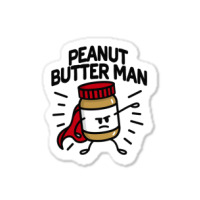 Peanut Butter Man (place On Light Background) Sticker | Artistshot