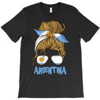 Argentina For Girl Argentine Flag For Women Argentinian T Shirt T-shirt | Artistshot