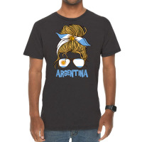 Argentina For Girl Argentine Flag For Women Argentinian T Shirt Vintage T-shirt | Artistshot